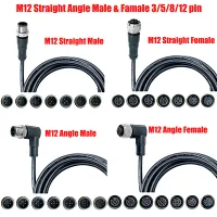 Conector cablu M12 3/5/8/12 pini